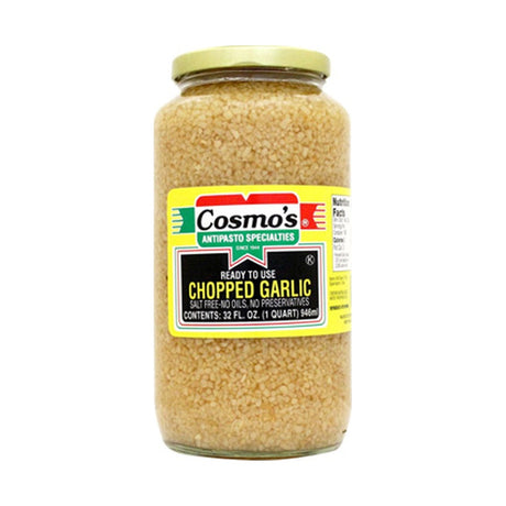 Cosmo's Chopped Garlic 907 g - front of pack