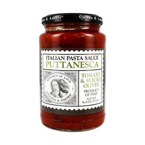 Cucina & Amore Olive Pasta Sauce Puttanesca 476 g - front of pack
