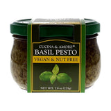 Cucina & Amore Vegan & Nut Free Basil Pesto 223 g - front of pack