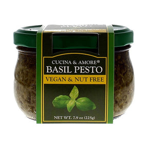 Cucina & Amore Vegan & Nut Free Basil Pesto 223 g - front of pack