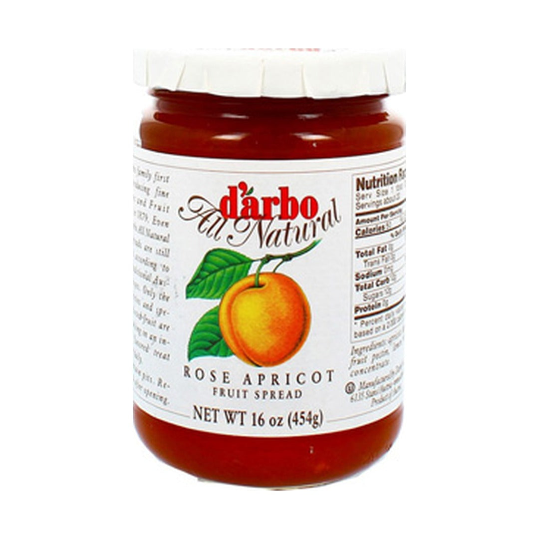 D'Arbo Apricot Fruit Spread 454 g - front of pack