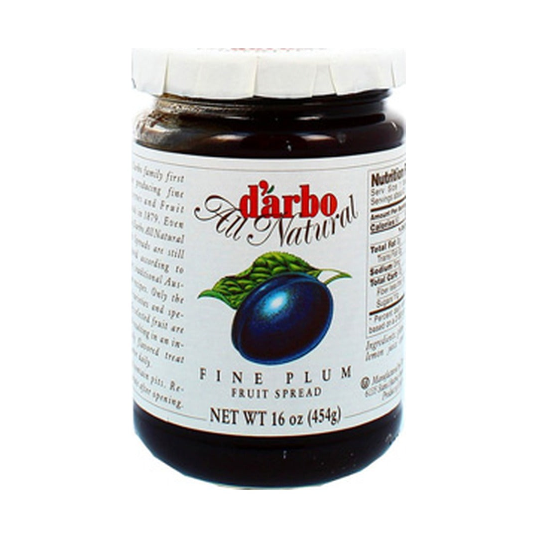 D'Arbo Plum Fruit Spread 454 g - front of pack