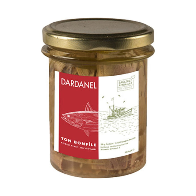 Dardanel Tuna Fillets in Olive Oil 185 g - front of pack