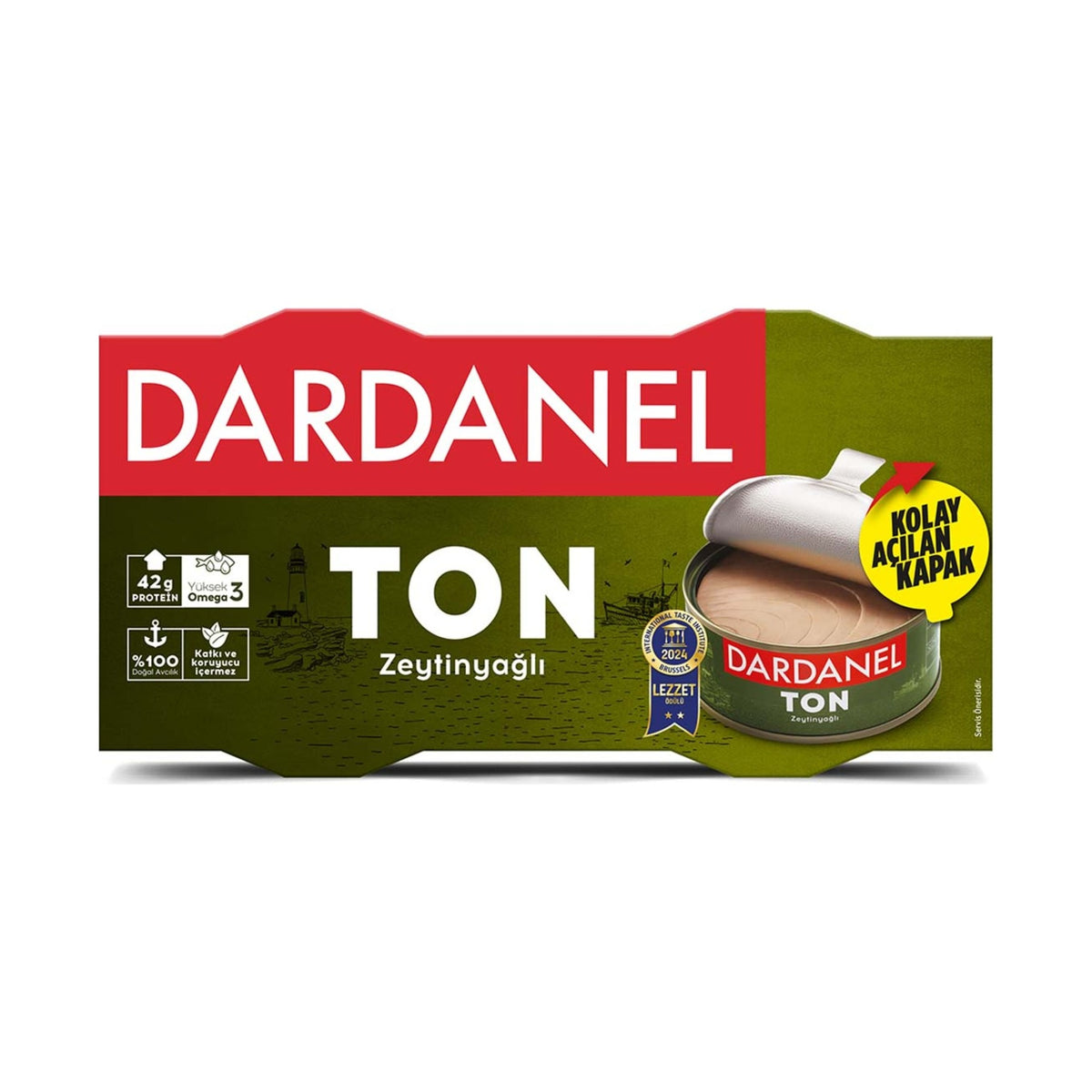 Dardanel Tuna in Olive Oil 2X140 g - front of pack