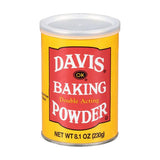 Davis Baking Powder, Double Acting, 8.1 oz