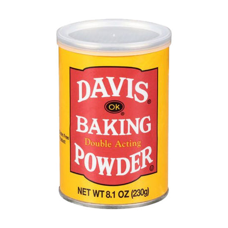 Davis Baking Powder, Double Acting, 8.1 oz