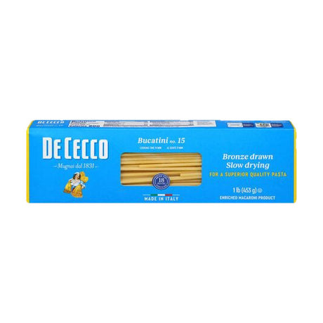 De Cecco No. 15 Bucatini, 1 lb