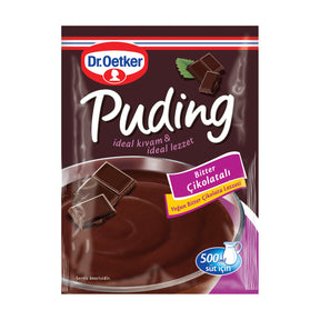 Dr. Oetker Bitter Cikolatali Puding (dark chocolate pudding mix), 111 g