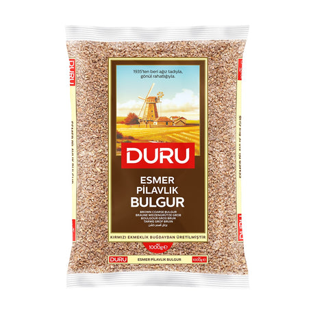 Duru Esmer Pilavlik (brown coarse) bulgur, 1000 g bag