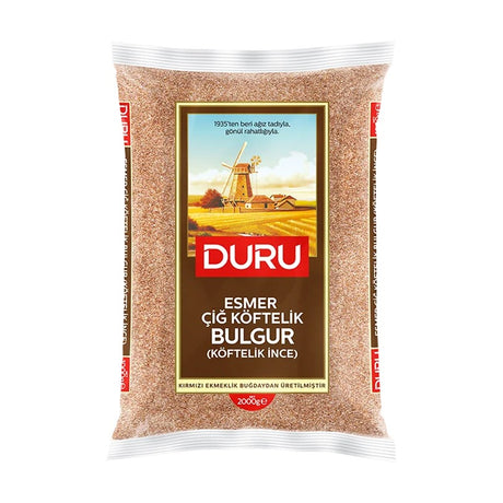 Duru Esmer Cig Koftelik (brown fine) bulgur, 2000 g bag