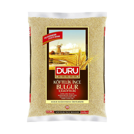 Duru Extra Fine Bulgur (Cig Koftelik), 2.5 kg