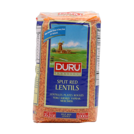 Duru Split Red Lentils, 1000 g bag