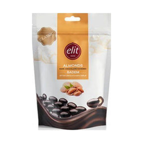 Elit Dark Chocolate Covered Almond Dragees 125 g - front of pack