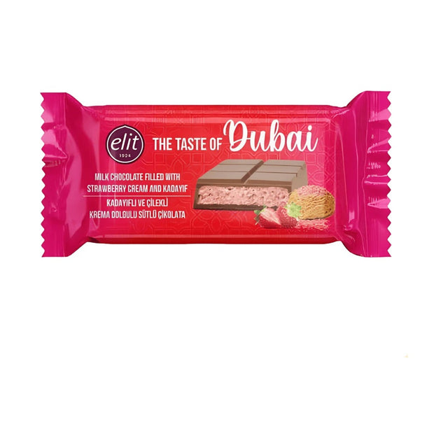Elit Dubai Chocolate Strawberry 90 g - front of pack