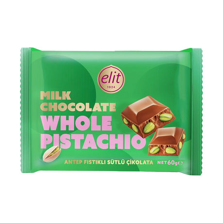 Elit Milk Chocolate with Pistachio 60 g - front of pack