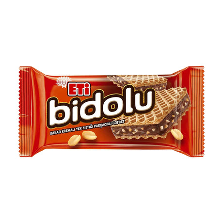 Eti Bidolu Kakao Kremalı Yer Fıstığı Parçacıklı Gofret cocoa cream peanut wafer, 36 g pack