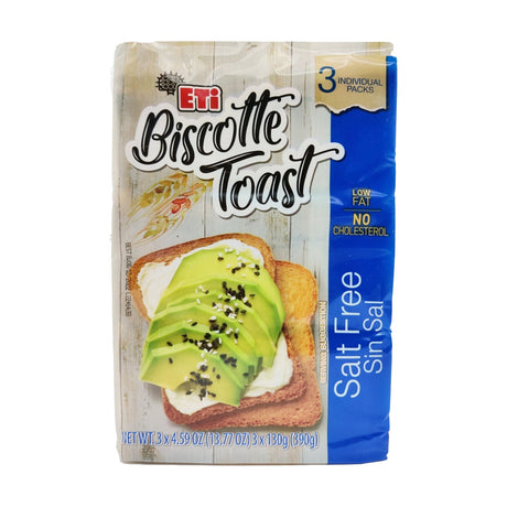 Eti Biscotte Toast toasted bread slices, 390 g, 3 individual packs