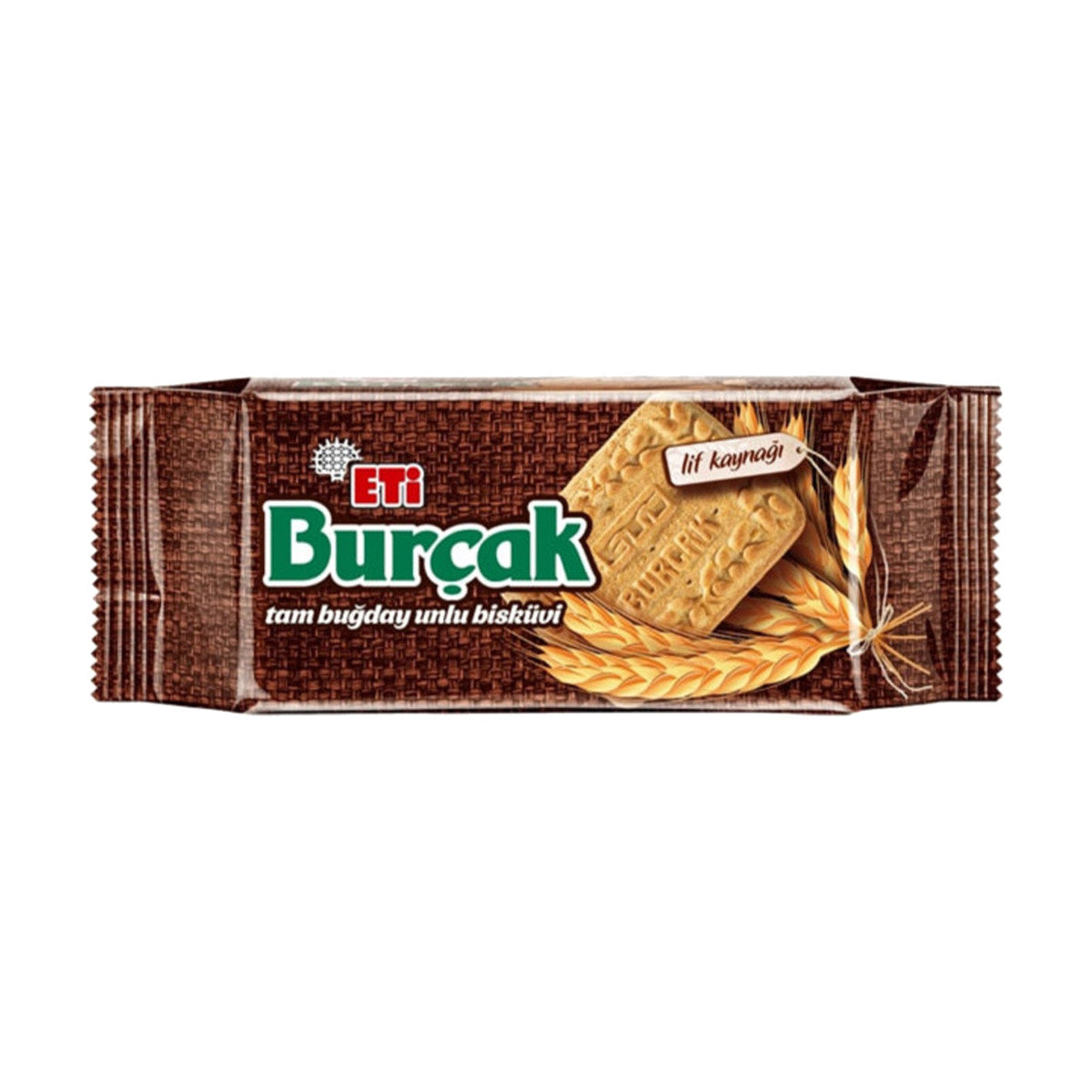 Eti Burçak whole wheat flour biscuits, brown wrapper, 131 g