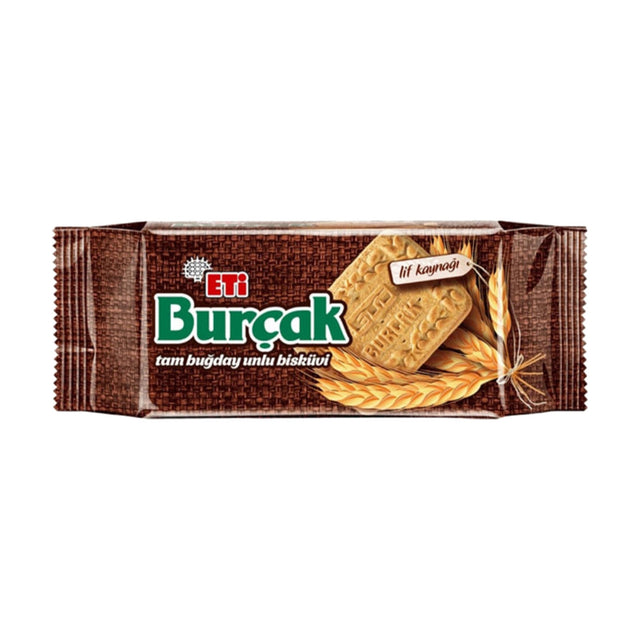 Eti Burçak whole wheat flour biscuits, brown wrapper, 131 g