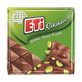 Eti Square Chocolate With Pistachio, 60 g