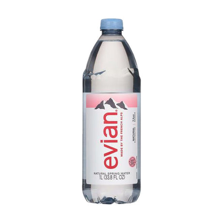Evian Natural Spring Water, 1 L