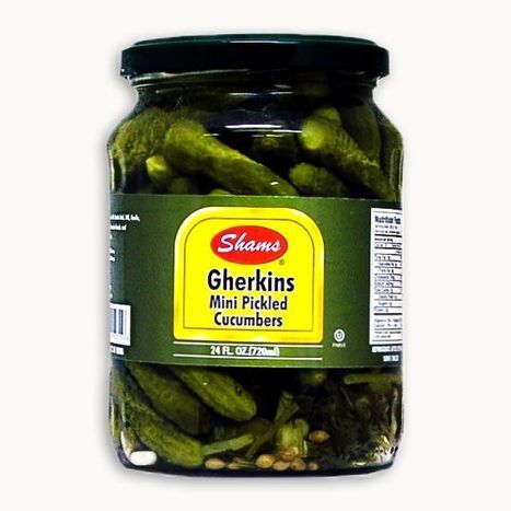 Shams Gherkins Mini Pickle Cucumbers - 24 Fluid Ounces