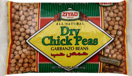Ziyad Garbanzo Beans, Dry Chick Peas - 16 Ounces
