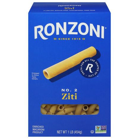 Ronzoni Ziti, No. 2 - 1 Pound