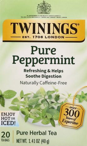Twinings Herbal Tea, Pure Peppermint, Tea Bags - 20 Bags