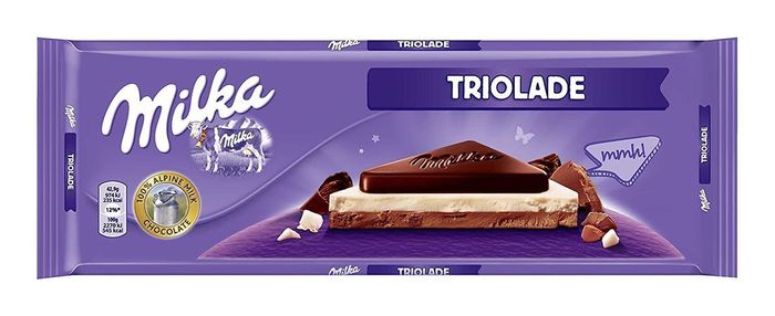 Milka Triolade Milk and White Chocolate - 280 Grams