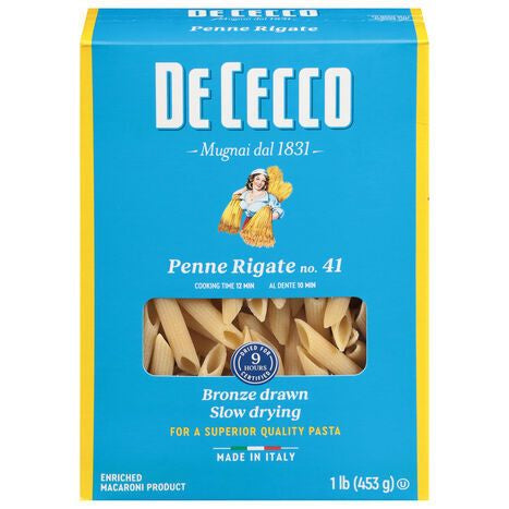 De Cecco Penne Rigate, No. 41 - 1 Pound
