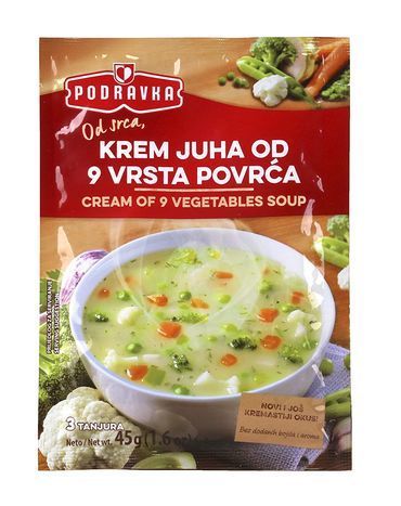Podravka Cream of 9 vegetables Soup - 45 Grams