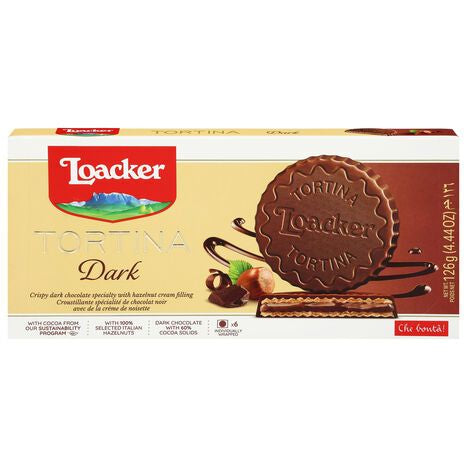 Loacker Dark Tortina - 6 x 21 Gram Pack