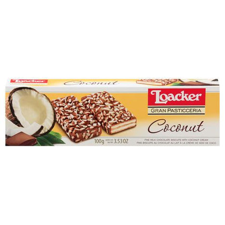 Loacker Biscuits, Coconut - 3.53 Ounces