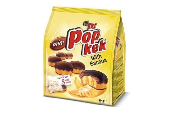 Eti Pop Kek Banana Cakes - 144 Grams