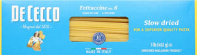 De Cecco Fettuccine, No. 6 - 1 Pound