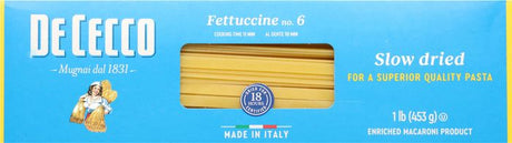 De Cecco Fettuccine, No. 6 - 1 Pound