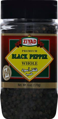 Ziyad Black Pepper, Whole - 6 Ounces
