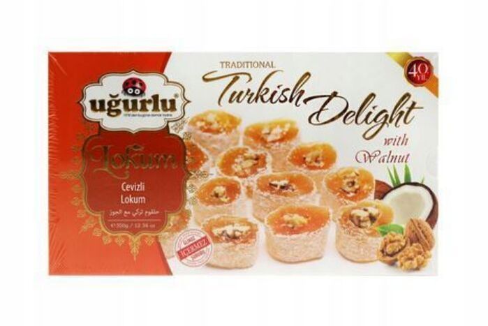 Ugurlu Turkish Delight with Walnut - 350 Grams