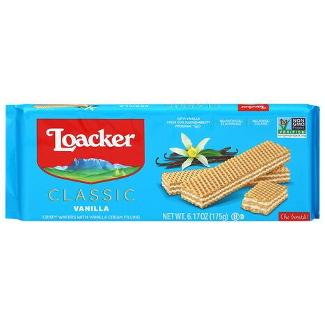 Loacker Classic Vanilla Wafers - 6.17 Ounces