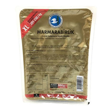 Marmarabirlik Xl Mega Gemlik Black Olives - 28.2 Ounces