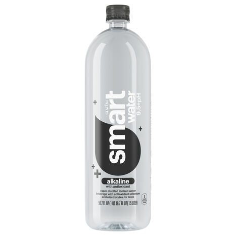 Smartwater Distilled 9.5 pH+ Alkaline Water with Antioxidant - 50.7 Fluid Ounces