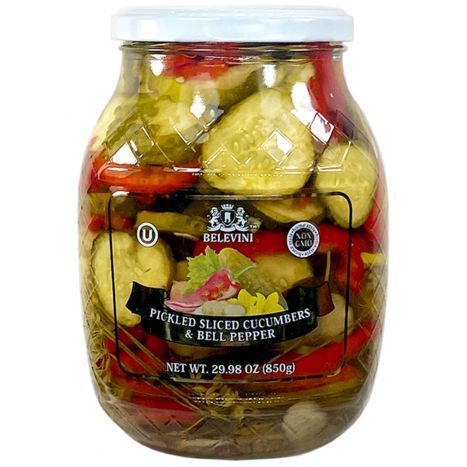 Belevini Sliced Cucumber & Bell Pepper Pickle - 29.98 Ounces