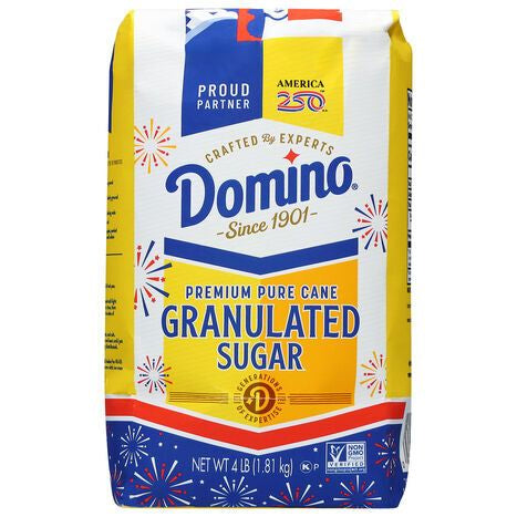 Domino Premium Pure Cane Granulated Sugar - 4 Pounds