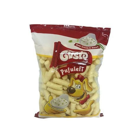 Gusto Sour Cream and Onion Corn Puffs - 3 Ounces