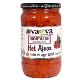Vava Homemade Ajvar Hot Roasted Pepper Spread - 24 Ounces