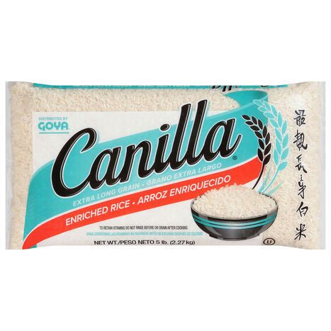 Canilla Rice, Enriched, Extra Long Grain - 5 Pounds