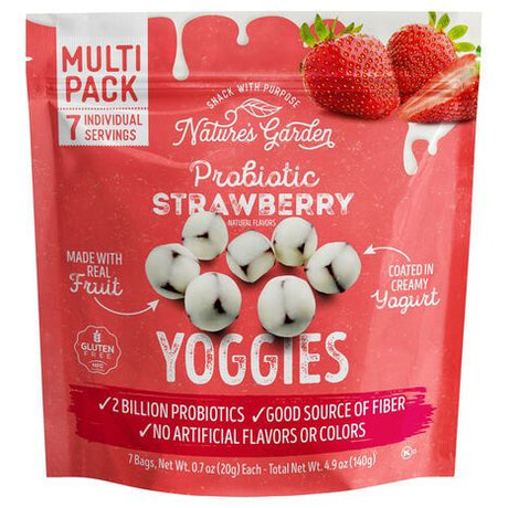 Nature's Garden Probiotic Strawberry Yoggies Multi Pack - 7 x 0.7 Ounces