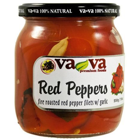 Vava Fire Rosted Red Pepper with Garlic - 19 Ounces
