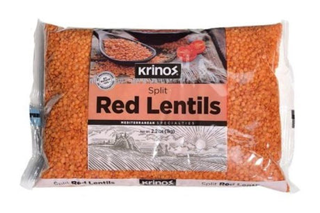 Krinos Red Lentils - 1 Kilogram